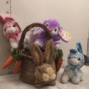 Easter bunny basket and free bunny toys